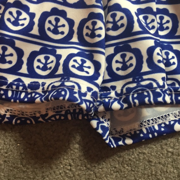 Blue Patterned Shorts - Picture 3 of 6